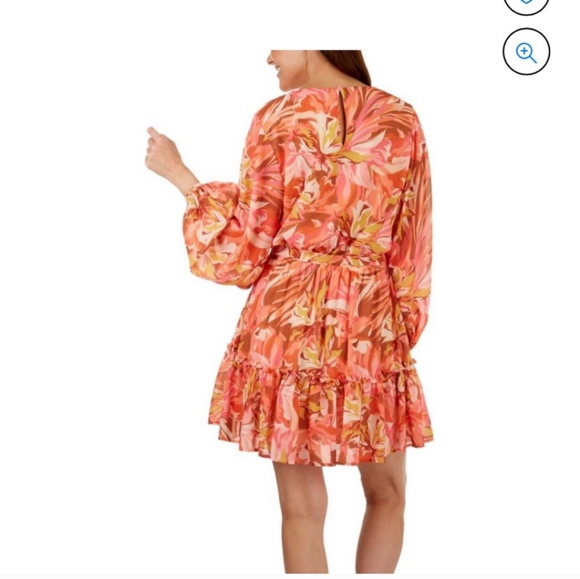 Flying Tomato Ruffle Bottom Dress Sz.L NWT - Picture 3 of 9